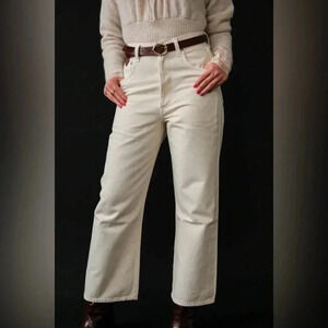 Express Straight Crop High Rise Khaki Jeans NWT Size 8